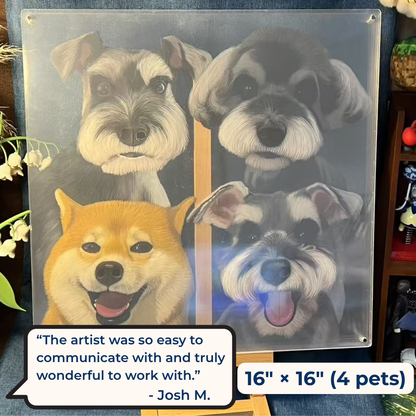 Hand-Painted Lifelike 3D Pet Portrait