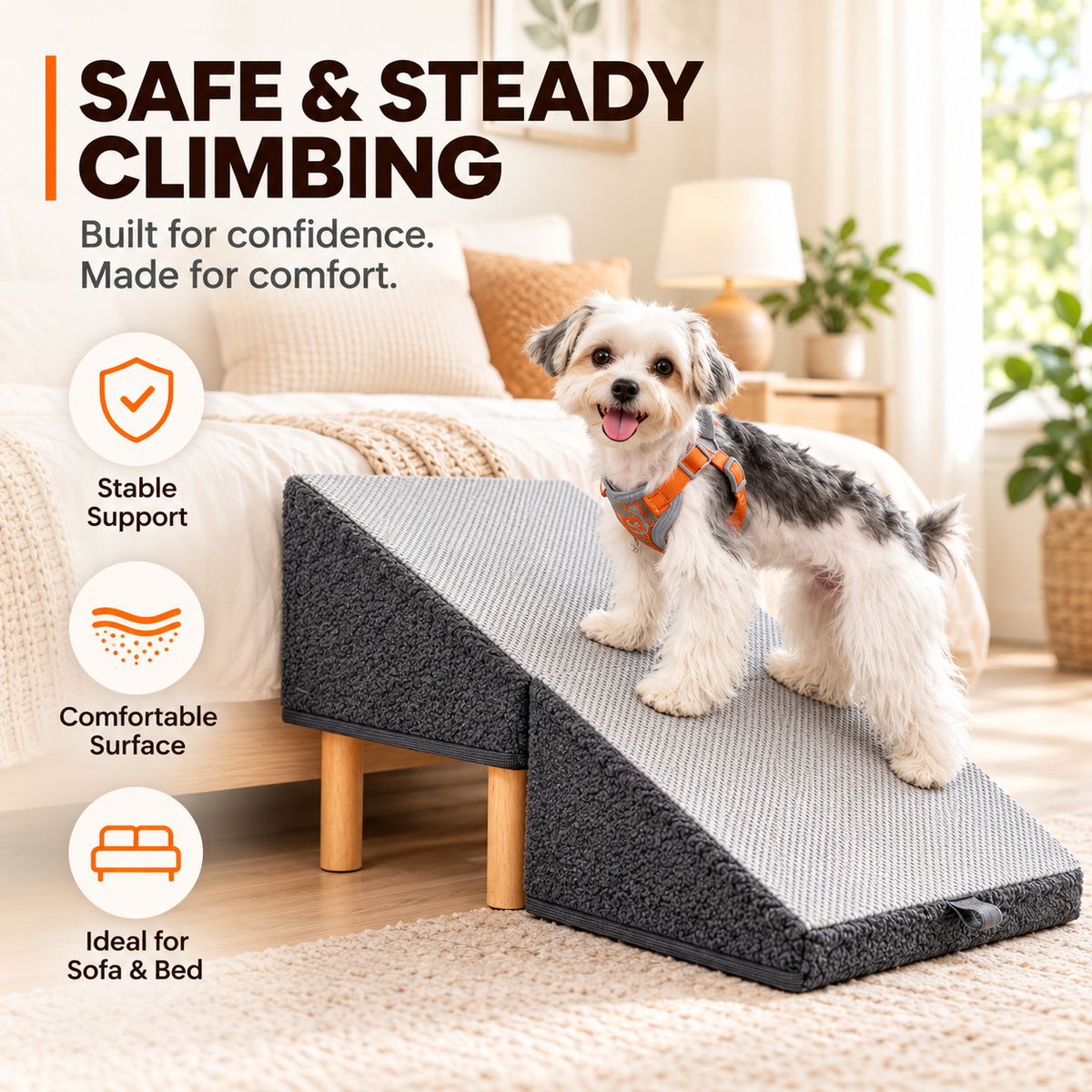 PawRise 2-in-1 Pet Ramp & Stool