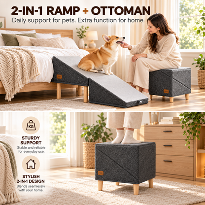 PawRise 2-in-1 Pet Ramp & Stool