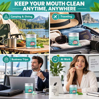 Fluoride-Free Toothpaste Tablets | Whitening + Cavity Prevention