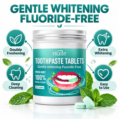 Fluoride-Free Toothpaste Tablets | Whitening + Cavity Prevention