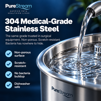 PureStream™ Flowing Water Fountain for Dogs & Cats