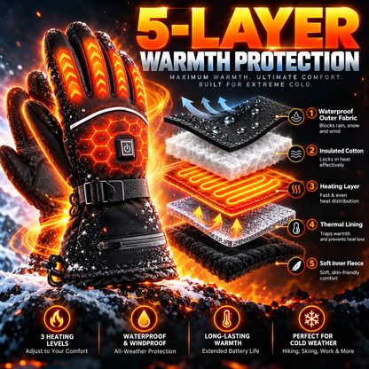 HeatGrip Pro™ — Electric Heated Gloves