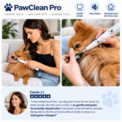 PawClean Pro — Ultrasonic Plaque & Tartar Remover for Dogs & Cats
