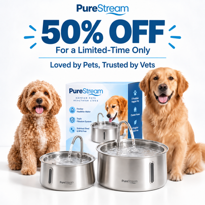 PureStream™ Flowing Water Fountain for Dogs & Cats