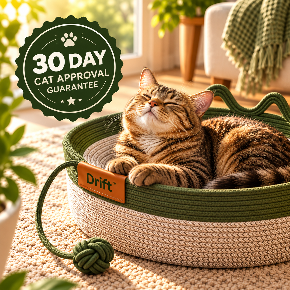 Drift™ Handwoven Territory Basket for Cats